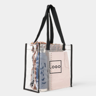 Custom Business Logo Clear Tote Bag