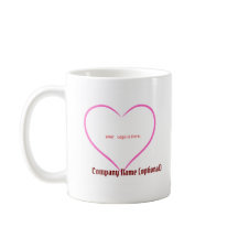 Custom business logo coffee mugs - personal name