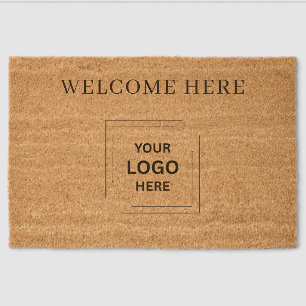 Custom Business Logo Coir Fiber Welcome Doormat