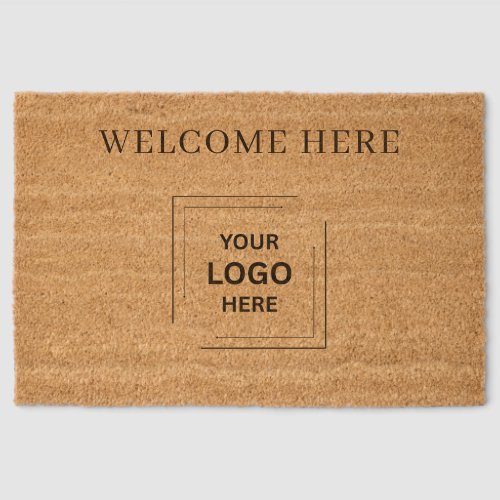 Custom Business Logo Coir Fiber Welcome Doormat Custom Business Logo Coir Fiber Welcome Doormat