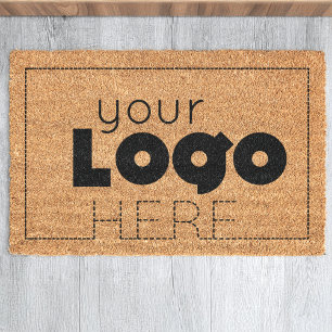 Custom Business Logo Coir Welcome Mat Doormats