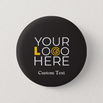 Custom Business Logo Company 2¼ Inch Round Button by ReligiousStore at Zazzle