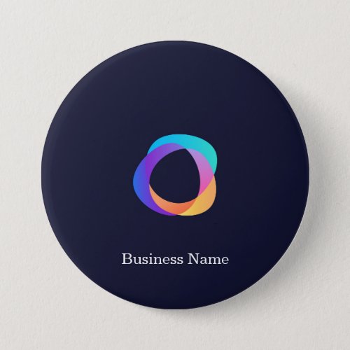 Custom Business Logo Company 3 Inch Round Button