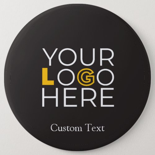 Custom Business Logo Company 6 Inch Round Button