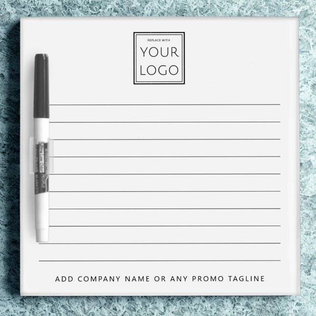 Custom Business Logo Company Brand Promo Lined Dry Erase Board (Creator Uploaded)