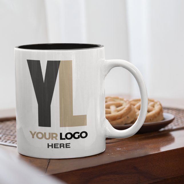 Custom Business logo Company brand Swag Two-Tone Coffee Mug (Creator Uploaded)