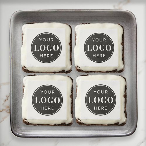 Custom Business Logo Company Branded Brownie