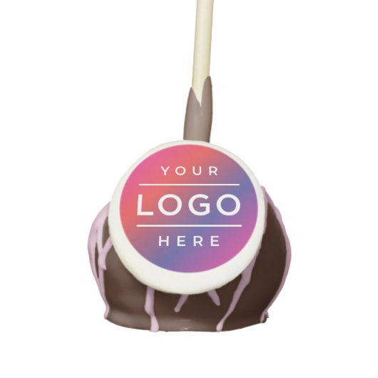 Custom Business Logo Company Branded Cake Pops (Front)
