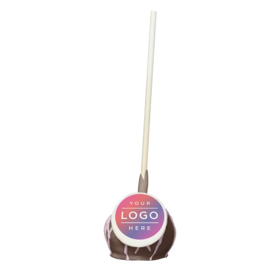 Custom Business Logo Company Branded Cake Pops (Front)