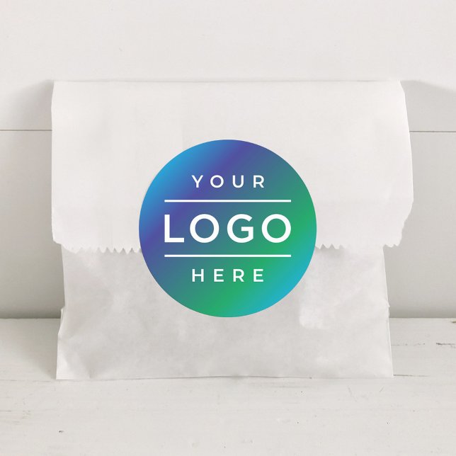 Custom Business Logo Company Branded Classic Round Sticker (Creator Uploaded)