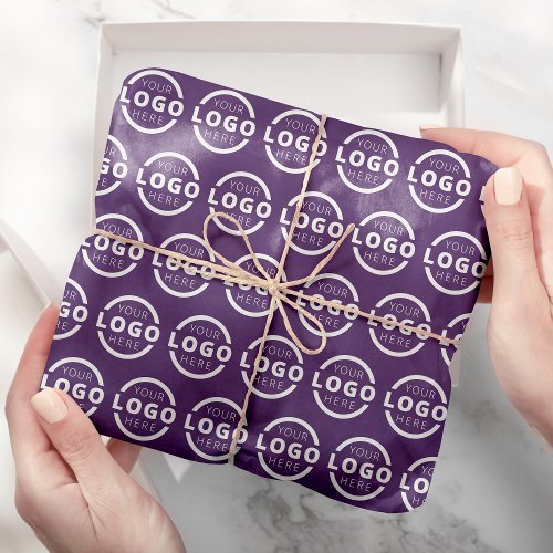 Custom Business Logo Company Branded Purple Tissue Paper