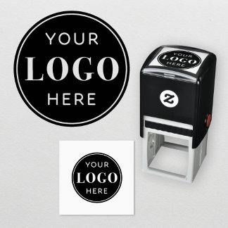 Custom Business Logo Company Branded Self-inking Stamp
