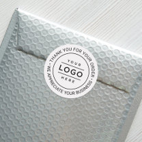 Custom Business Logo Company Branded Thank You Classic Round Sticker