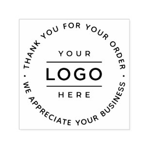 Custom Business Logo Company Branded Thank You Self-inking Stamp