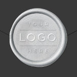 Custom Business Logo Company Branded Wax Seal Sticker<br><div class="desc">Custom wax seal stickers for your business features your logo design image. Simply add your company logo in place of the placeholder image. Please contact the designer for further assistance - if needed - before ordering.</div>