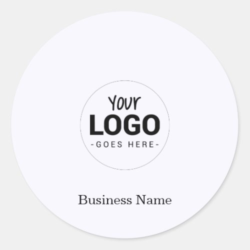 Custom Business Logo Company Classic Round Sticker