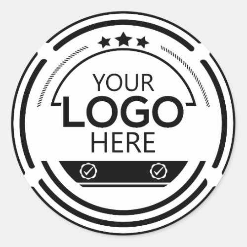 Custom Business Logo Company Classic Round Sticker
