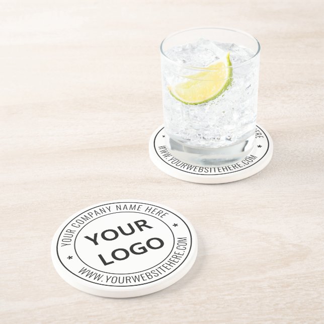 Custom Business Logo Company Coaster Personalized  (Side)