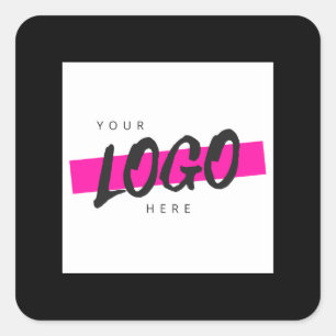 Custom Business Logo Company Corporate Promotional Square Sticker