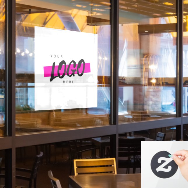 Custom Business Logo Company Corporate Promotional Window Cling (Restaurant Window)