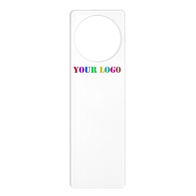 Custom Business Logo Company Door Hanger Template (Front)