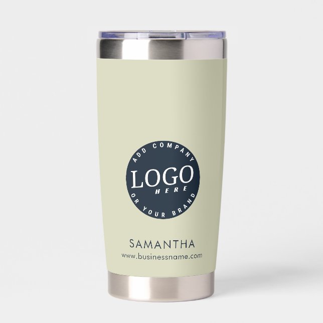 Custom Business Logo Company Employee Insulated Tumbler (Front)