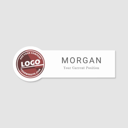 Custom Business Logo Company Employee Name Tag