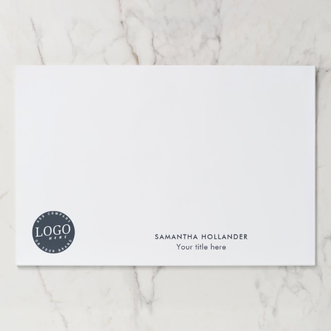 Custom Business Logo Company Employee Paper Pad (Front)