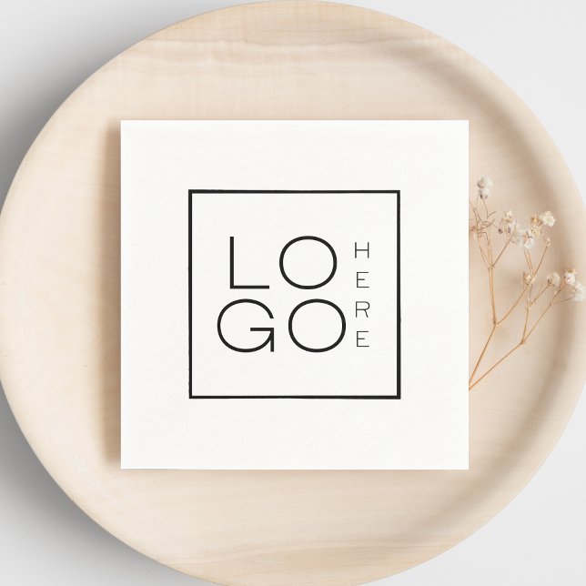 Custom Business Logo Company Event Minimalist Napkins (Creator Uploaded)