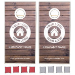 Custom Business Logo Company Event Party Cornhole Set Custom Business Logo Company Event Party Cornhole Set