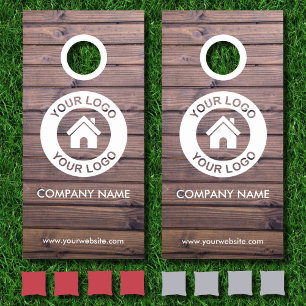 Custom Business Logo Company Event Party Cornhole Set