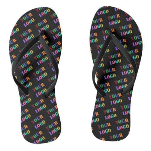 Custom Business Logo Company Flip Flops Your Color