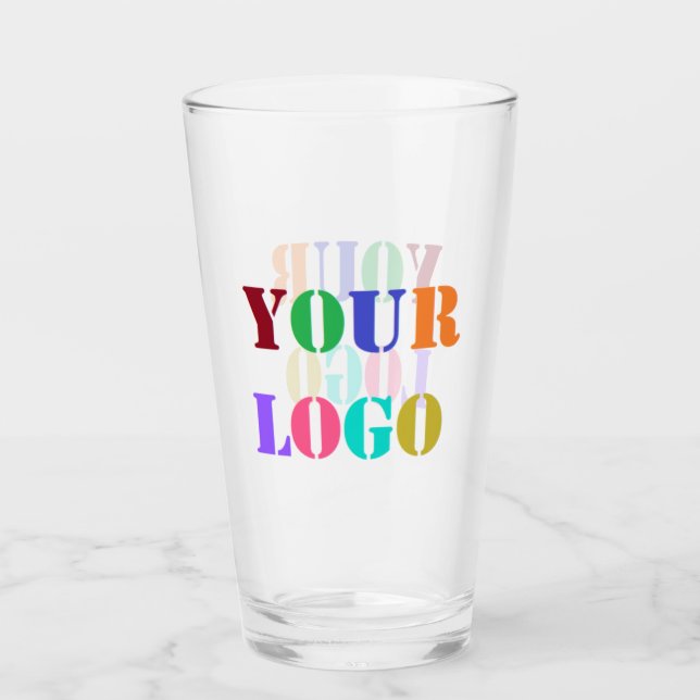 Custom Business Logo Company Glass Template (Front)