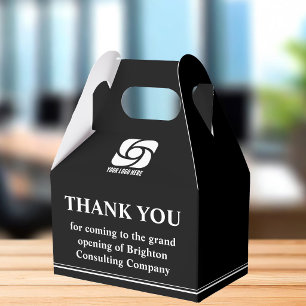 Custom Business Logo Company Grand Opening Favor Boxes