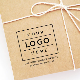 Custom Business Logo Company Information Branded Self-inking Stamp