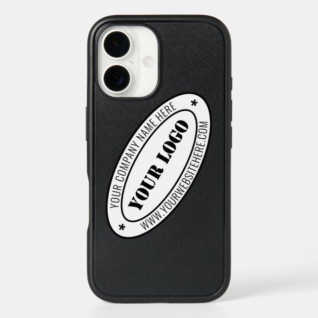 Custom Business Logo Company iPhone Case (Back)