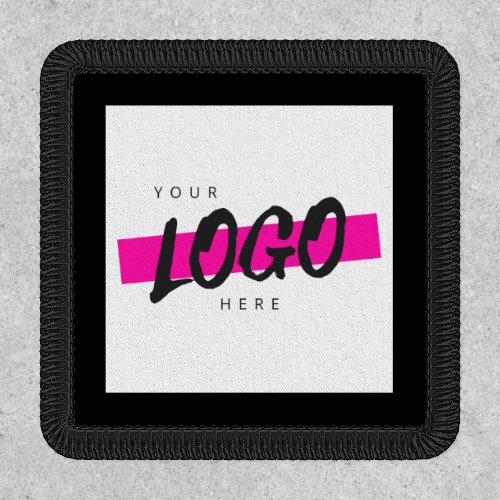 Custom Business Logo Company Logo Black  White  Patch