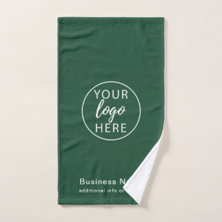 Custom Business Logo & Company Name Branding Hand Towel