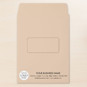 Custom Business Logo Company Name Minimalist Envelope Mailers
