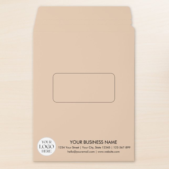 Custom Business Logo Company Name Minimalist Envelope Mailers (Creator Uploaded)
