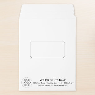 Custom Business Logo Company Name Minimalist Envelope Mailers