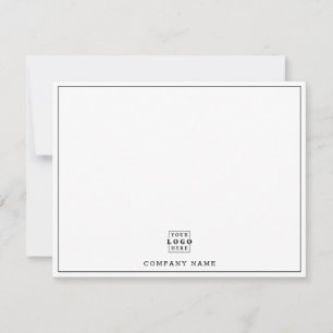 Custom Business Logo Company Name Note Card