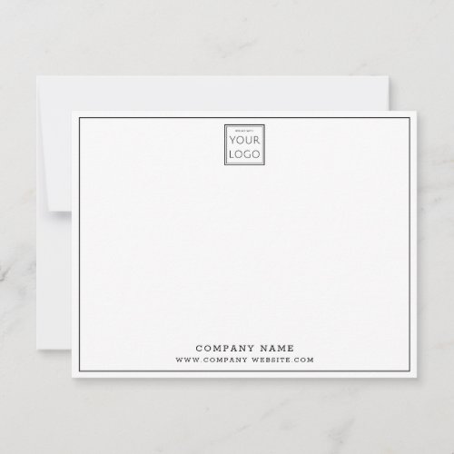  Custom Business Logo Company Name Note Card