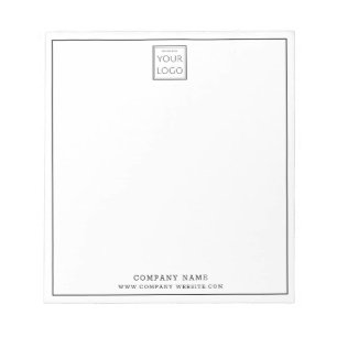 Custom Business Logo Company Name Notepad