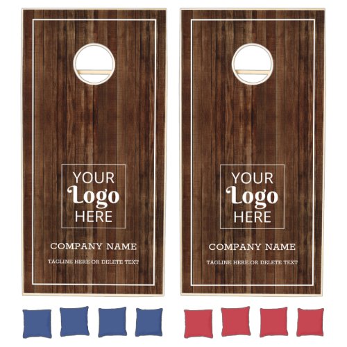 Custom Business Logo Company Name Pallet Wood Cornhole Set