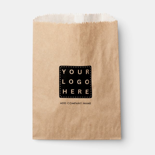 Custom Business Logo Company Name Party  Favor Bag (Front)