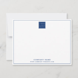 Custom Business Logo Company Name Photo Thank you Note Card