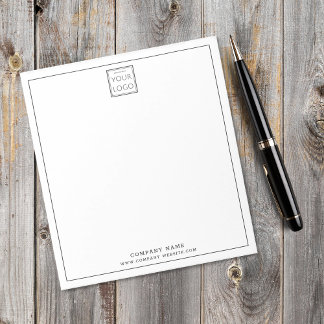 Custom Business Logo Company Name Promo Notepad