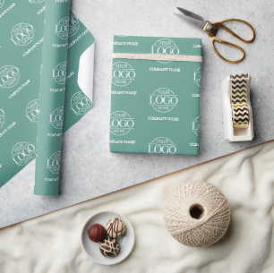 Custom Business Logo Company Name Promotional Wrapping Paper