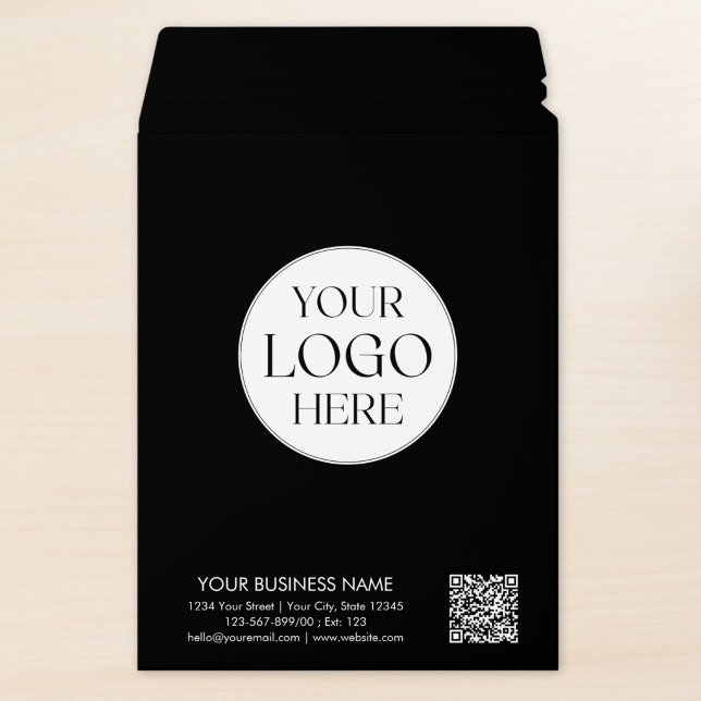 Custom Business Logo Company Name QR Code Envelope Mailers (Creator Uploaded)
